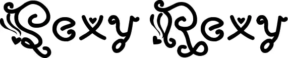 Sexy Rexy font