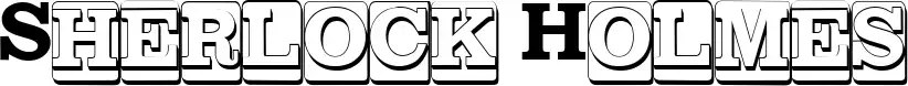 Sherlock Holmes font