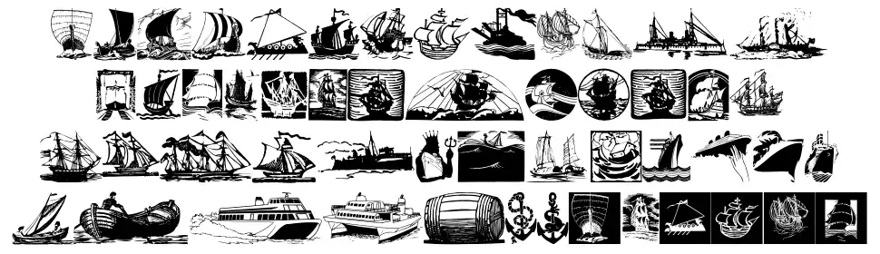 ShipsNBoats font