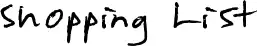 Shopping List font