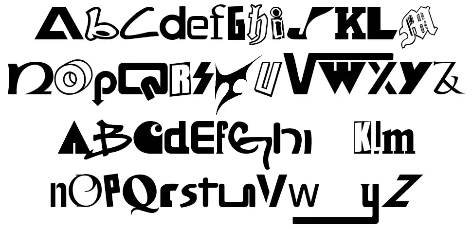 Skateboard Brands font