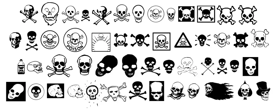 Skullz font