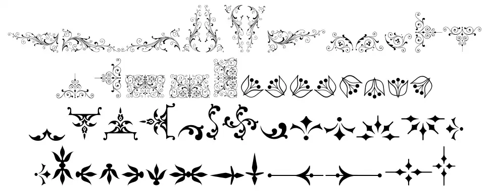 Soft Ornaments Five font