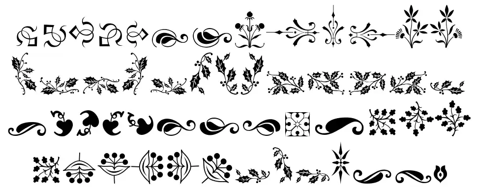 Soft Ornaments Four font