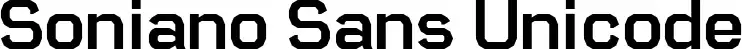 Soniano Sans Unicode