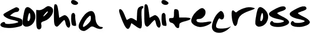 Sophia Whitecross font