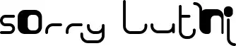 Sorry Luthi font