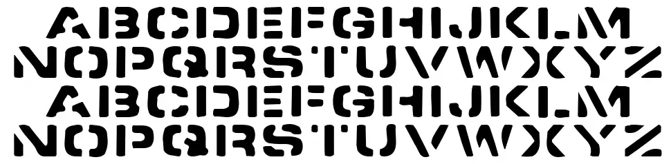 Spacedock Stencil schriftart
