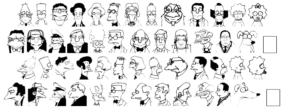 Springfield Mugshots font