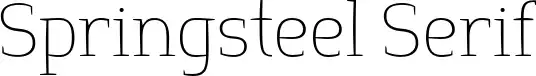 Springsteel Serif
