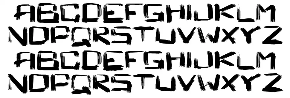 Square Brush font