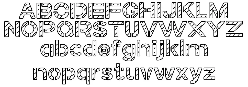 Stamped Navy font