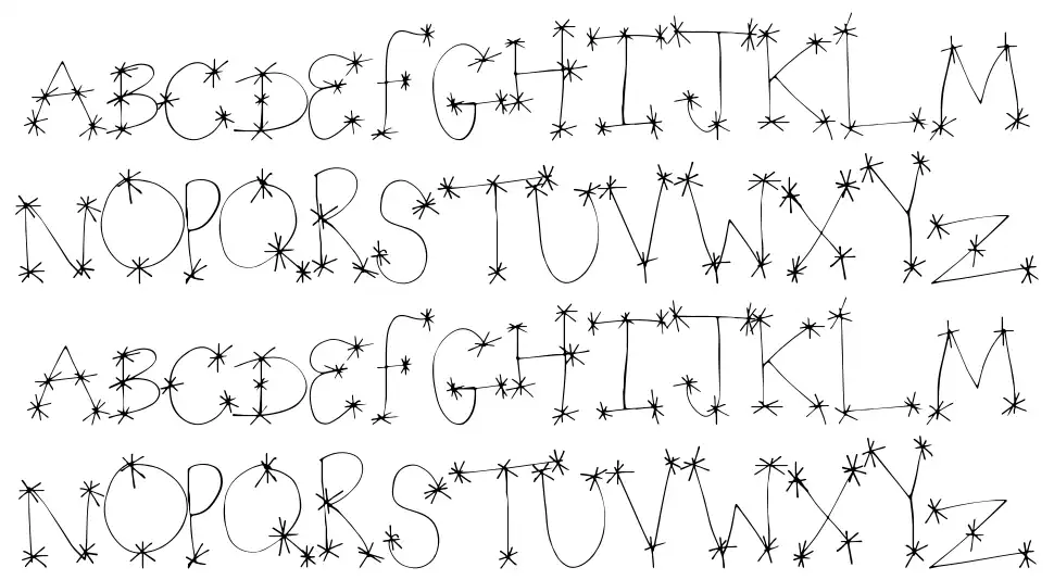 Gallery For > Star Font