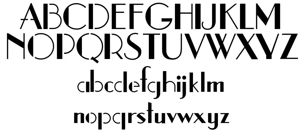 Stencil 1935 schriftart
