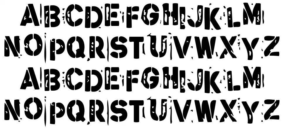 Stencil Guerrilla schriftart
