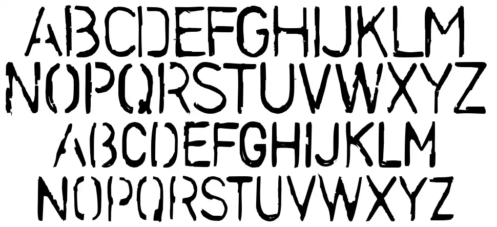 Stencilcase schriftart