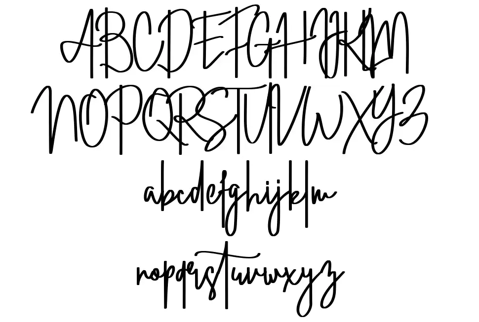 Straight Signature font by Letterlycious FontRiver
