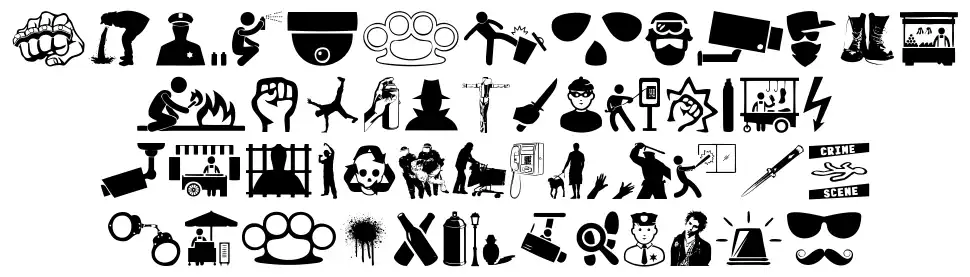 street icons font by woodcutter fontriver