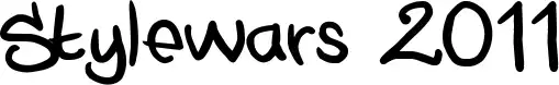 Stylewars 2011 font