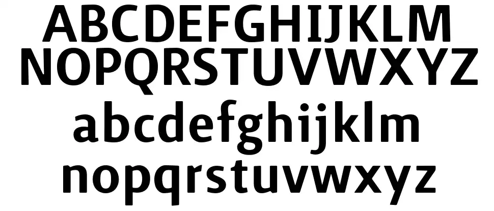 Surface font
