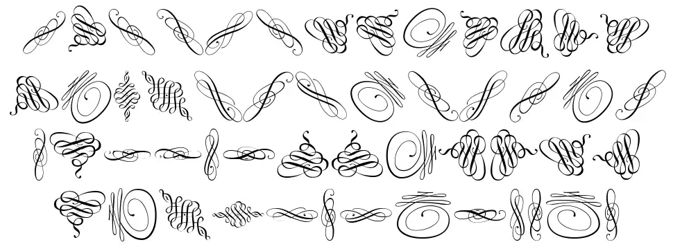 Swinging font