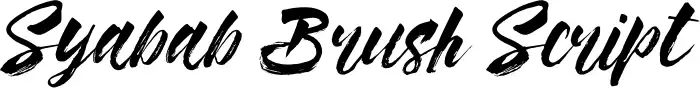 Syabab Brush Script