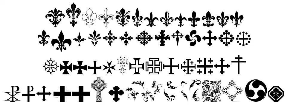 Symbol Crucifix font