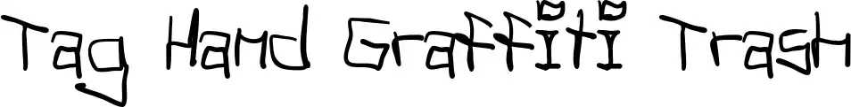 Tag Hand Graffiti Trash