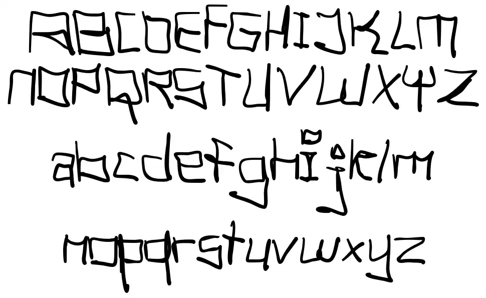Tag Hand Graffiti Trash font