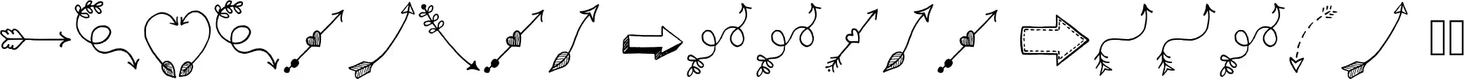 Tanaestel Doodle Arrows 01