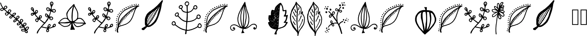 Tanaestel Doodle Leaves 01
