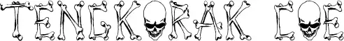 Tengkorak COE font