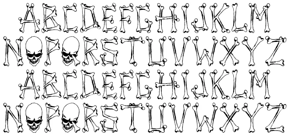 Tengkorak COE font