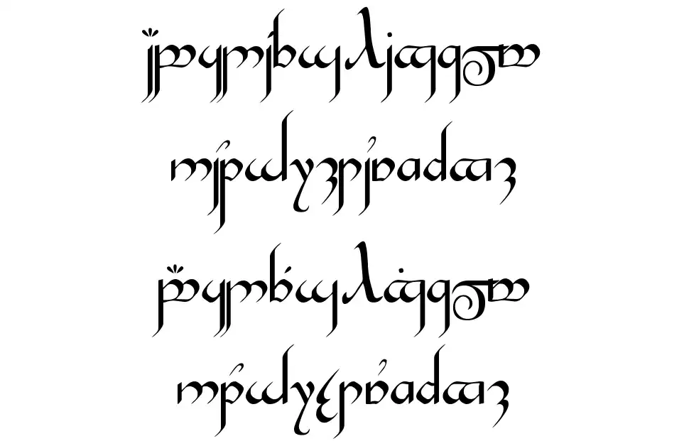 Tengwar Gandalf font