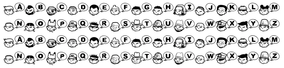 Tha Boukagne's písmo