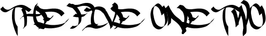 The Five One Two font