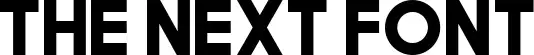 The Next Font font
