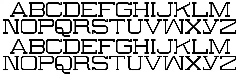 The Slabbers font