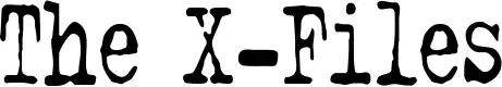 The X-Files font