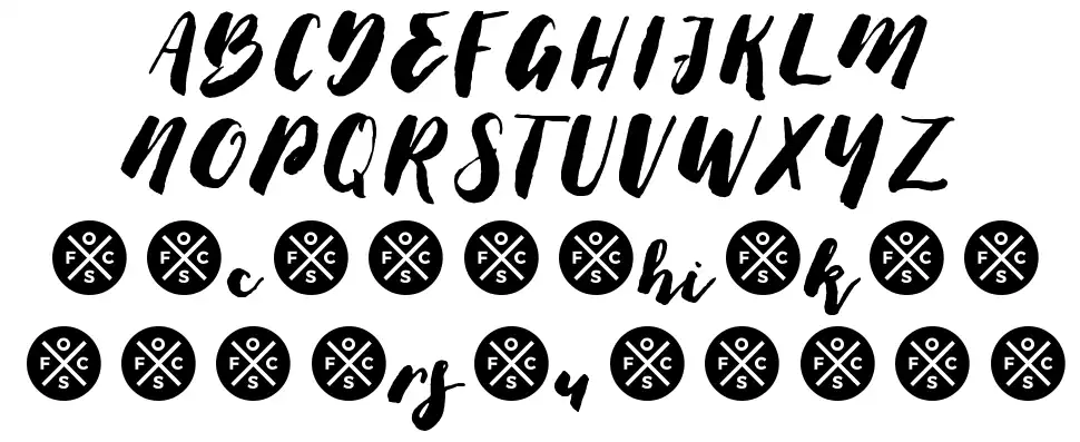 Thick Brush schriftart