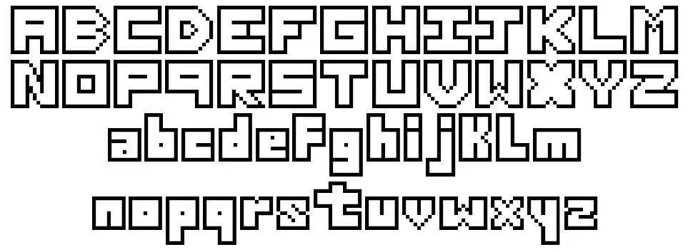 pixel font