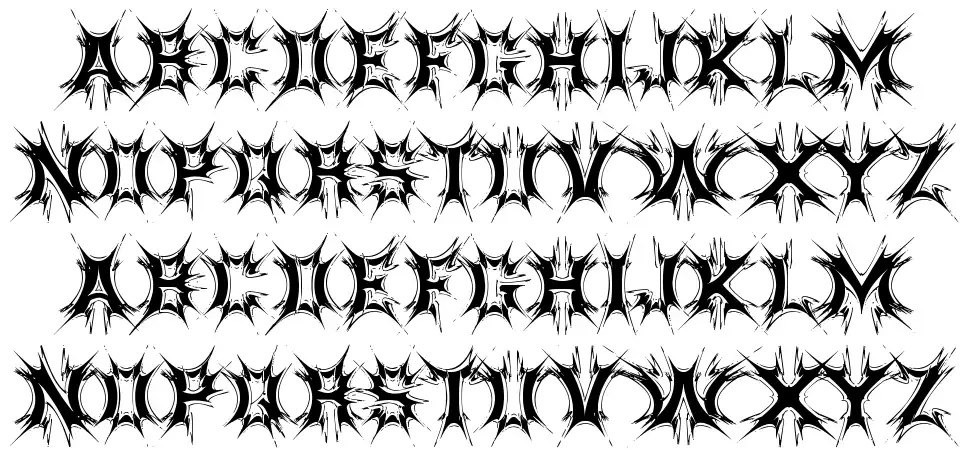 Threatened font