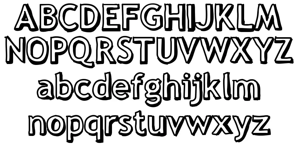 Three Dee font