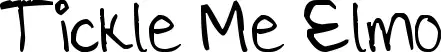 Tickle Me Elmo font