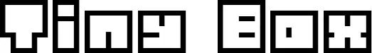 Tiny Box font