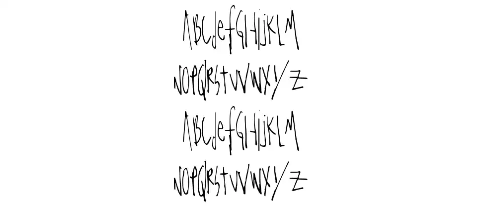Totally Straight font