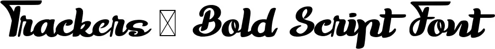 Trackers - Bold Script Font