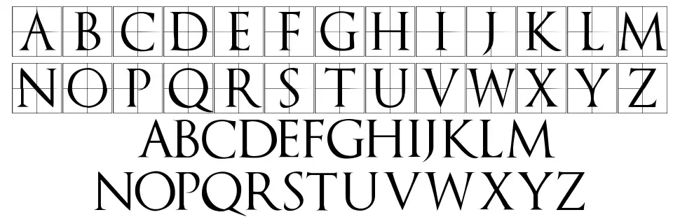 TrajanusBricks font