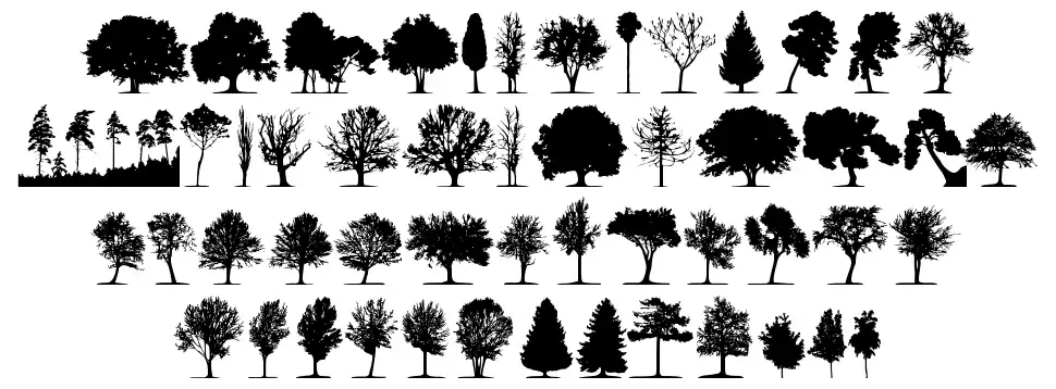 Trees TFB font