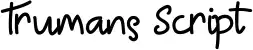 Trumans Script